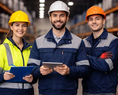 ropa laboral para industria y logística con uniformes resistentes para trabajadores